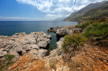 Natural Riserve of Zingaro, Trapani, Sicily, Italy. Riserva Naturale Orientata dello Zingaro. Cala dell'Uzzo