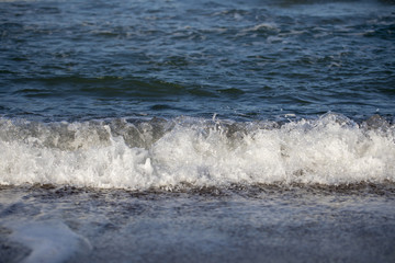 Wave on Clear Sand Beach