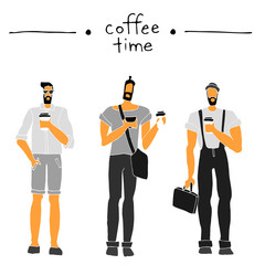 men with coffee