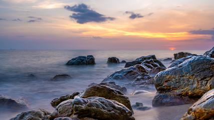 Tranquil Sea Stone Scenery
