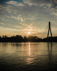 Fototapeta na wymiar Sunrise over the river