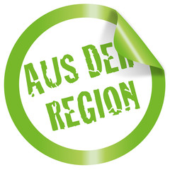 Aus der Region - Button grün