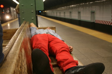 subway nap