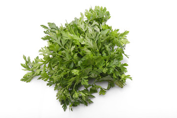 Fresh parsley isolated on a white background 