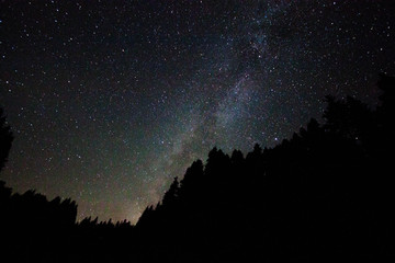 Perseid Meteor shower and stars