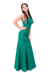 Fashion portrait of pretty sexy young woman