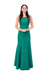 Fashion portrait of pretty sexy young woman