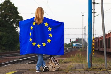 Traveling through the European Union by train 