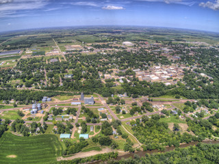 Fototapeta na wymiar Vermillion is a small College Town in rural South Dakota