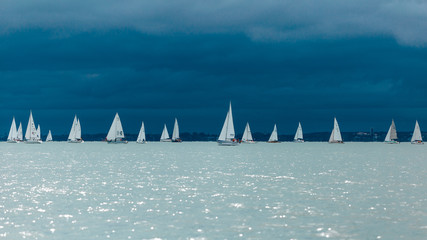Balaton storm sailing