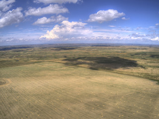 Fototapeta na wymiar Aerial View of Fort Pierre National Grassland in Central South Dakota