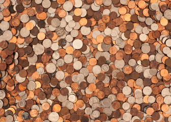 assorted American  coins 