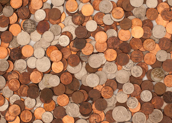 assorted American  coins 