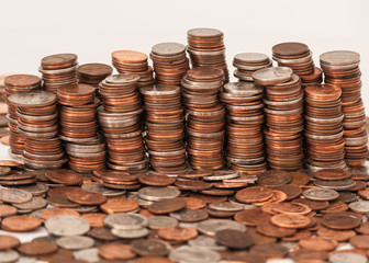 assorted American  coins 