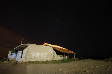 Perseid Meteor shower and stars