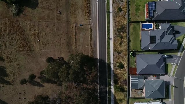 The Great Australian Dream - Home Ownership. A New Housing Development Fills The Once Vacant Dairy Land As Thousands Of New Homes Are Built In The State Of New South Wales, Australia.