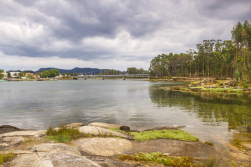 Fototapeta premium Marsh in Vilanova de Arousa estuary