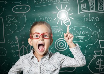 Portrait of a cute young boy with