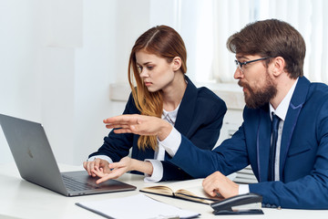 business people working in office