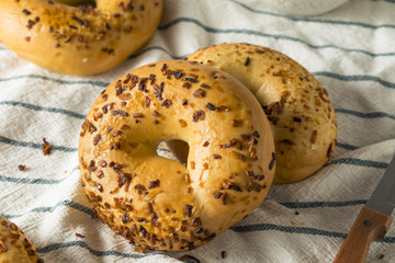 Homemade Roasted Onion Bagels