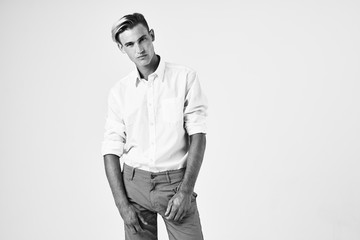 Fototapeta premium portrait of young man with sunglasses