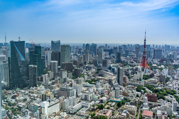 Fototapeta na wymiar 都市風景　東京　東京タワー