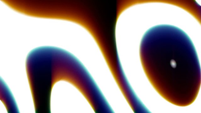 Trippy colorful texture of benzene fluid rings. Abstract background. VJ footage. Content for LED screen and projection mapping