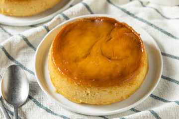Sweet Homemade Spanish Flan Dessert