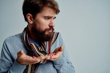 man with a scarf