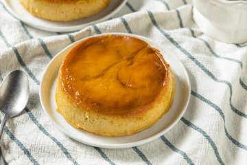 Sweet Homemade Spanish Flan Dessert