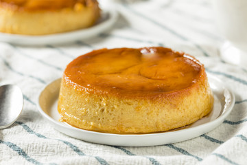 Sweet Homemade Spanish Flan Dessert