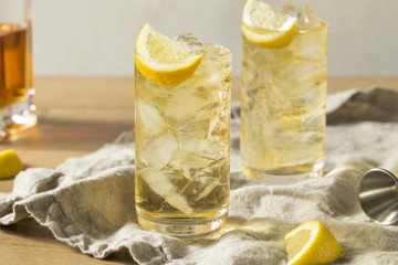 Homemade Seven and Seven Whiskey HIghball