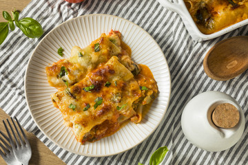 Baked Stuffed Vegetarian Cannelloni