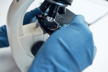 laboratory science research microscope