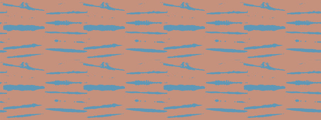 Artistic Tie Dye Geisha Ornament, Japanese Kimono Vector Seamless Pattern. Asian Fashion Textile Watercolour Batik Prints, Wabi Sabi Ikat Geo Texture. Trendy Shibori Geometric Seamless Summer Pattern.