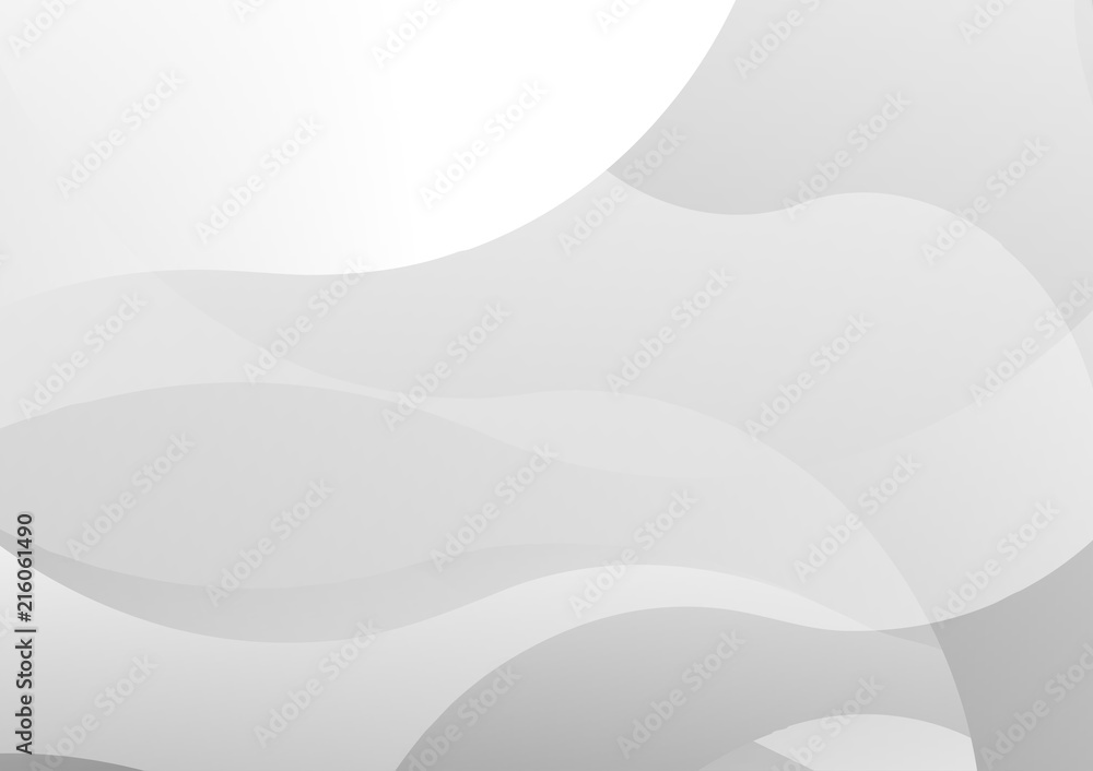Poster white and gray color wave texture abstract background vector illustration