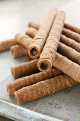 chocolate filled wafer biscuits