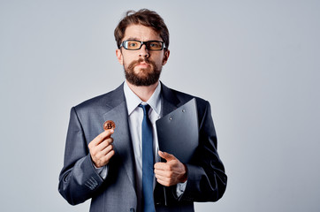 bitcoin business man