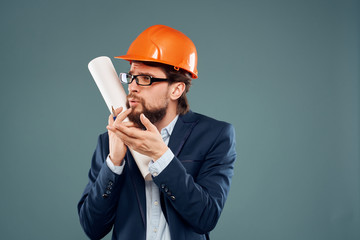 builder in helmet