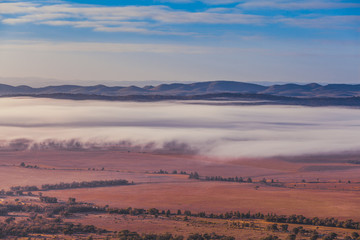 Clouds low above the ground at Flinders Ranges, South Australia