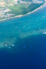 空から見た石垣島