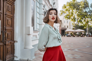beautiful woman on the street