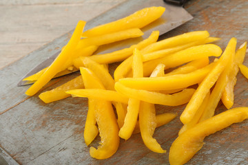 preparing fresh peppers