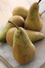 fresh ripe english pears