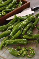 fresh green chillies