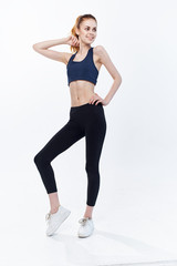 Fototapeta na wymiar slim body woman fitness