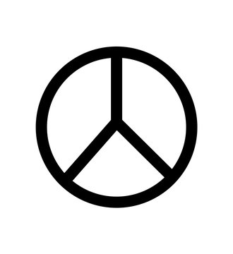 A hippie symbol of peace