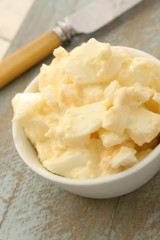 sandwich filling in dish