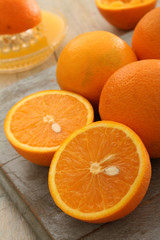 making fresh orange juice
