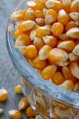 uncooked popcorn kernals